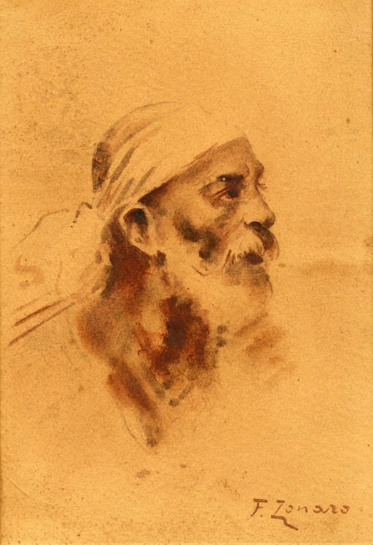 Volto di vecchio turco